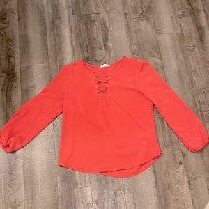 Peach pink women’s blouse